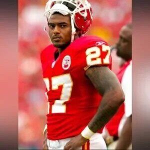 New game worn Larry Johnson red Kansas City chiefs jersey game worn rare !